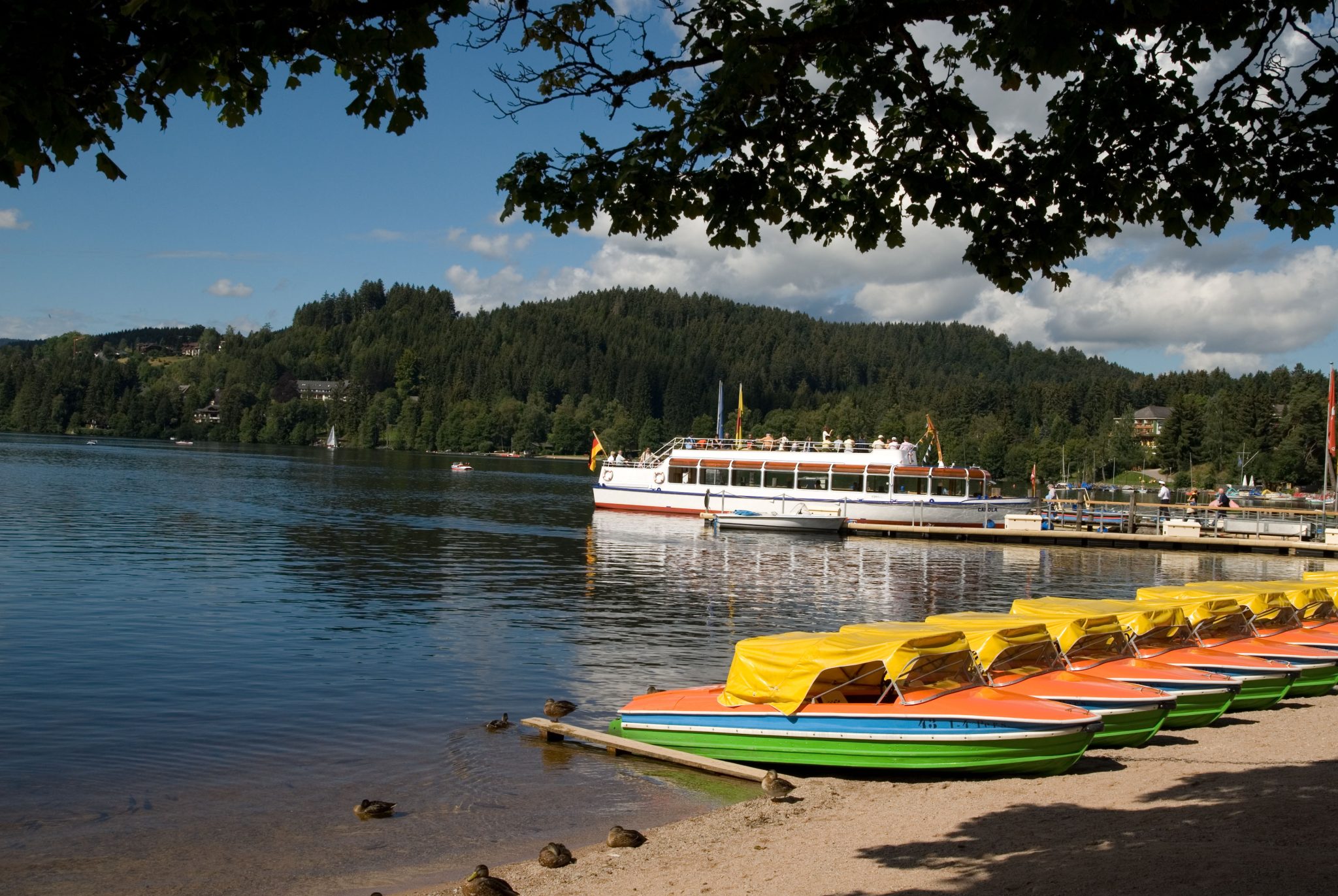 motorboot fahren titisee